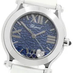 ショパール Chopard 8509 ハッピースポーツ 2P サファイア ハートダイヤ クォーツ レディース 良品 _954300のサムネイル