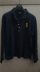 ラルフローレン ブラック ポロシャツ XL (16) サイズ レディース