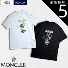 種類5：XXL/ホワイト 【定価69,300円(税込)】MONCLER モンクレール  キャッチーなモンダックが目を惹く！アイコンパッチ付きクルーネックコットンTシャツ  ハーフスリーブ 半袖 トップス ジャージ ー ホワイト ブラック 国内正規品/モンクレー