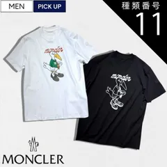 種類11：XL/ブラック 【定価69,300円(税込)】MONCLER モンクレール  キャッチーなモンダックが目を惹く！アイコンパッチ付きクルーネックコットンTシャツ  ハーフスリーブ 半袖 トップス ジャージ ー ホワイト ブラック 国内正規品/モンクレー