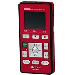 【中古】 Qriom キュリオム ラジオボイスレコーダー レッドYVR-R500 Rのサムネイル