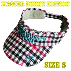 MASTER BUNNY EDITION マスターバニーエディション 立体ロゴ刺繍 チェック柄 サンバイザー S