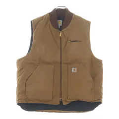 CARHARTT (カーハート) 10S Duck vest Arctic Quilt ダック地 キルティングベスト ジャケット ヴィンテージ ブラウン キャメル V01 BRNのサムネイル