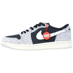 NIKE (ナイキ) AIR JORDAN 1 RETRO LOW OG BLACK CEMENT エアジョーダン1 レトロ ブラックセメント ローカットスニーカー グレー/ブラック US12/30cm CZ0790-001