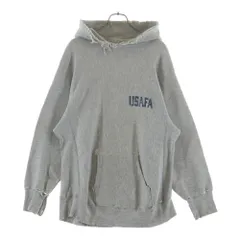CHAMPION (チャンピオン) 80s REVERSE WEAVE リバースウィーブ トリコタグ USAFA フロントプリント プルオーバースウェットパーカー グレー