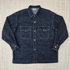 UNIQLO ユニクロ オーバーサイズ デニム ジャケット メンズ100サイズ 105
