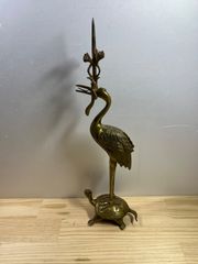 仏具 鶴亀火立 大谷派 真鍮 - メルカリ