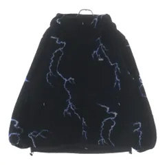 CHALLENGER (チャレンジャー) THUNDERBOLT BOA HOODIE サンダーボルトボアフーディー フリースジップアップパーカー ブラック CLG-JK 025-012のサムネイル