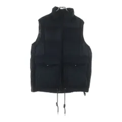 Sacai (サカイ) 23AW FAUX SUEDE MIX VEST フェイク スウェード切り替え ミックス ジップアップ ダウン ベスト ブラック 23-03211Mのサムネイル