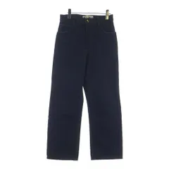 MARNI (マルニ) 18SS 金ボタン ロゴパッチ 5ポケット ジップアップ ワイドストレート デニム パンツ インディゴ M05LA0015のサムネイル