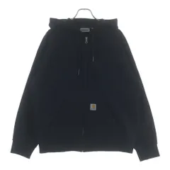 Carhartt WIP (カーハート ダブリューアイピー) HOODED SQUARE LABEL JACKET ジップアップパーカー フーディー ブラック A201011.89.XX.03のサムネイル