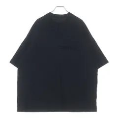 FEAR OF GOD ESSENTIALS (フィアオブゴッド エッセンシャルズ) S/S V NECK T-SHIRT ラバーロゴ Vネック半袖Tシャツ ブラック