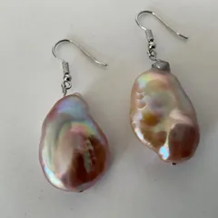 淡水真珠★淡水パール★バロック★フックピアス★ハンドメイド★ファッション★デザイン★ピアス