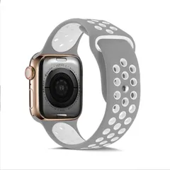 コンパチブル Apple Watch バンド 38mm 42mm 40mm 44mmソフトシリコンバンド 通気性 スポーツシリコンストラップリストバンド交換バンドリストバンド iWatch series SE/8/7/6/5/4/3/2/1に対応 (42mm