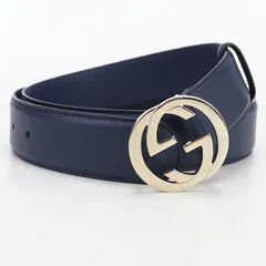 GUCCI グッチ インターロッキングG 546386 ベルト レザー【中古】 メンズ