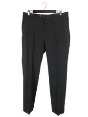 ラルディーニ LARDINI スラックス パンツ ストライプ ロング サイズ 52 グレー QQQのサムネイル