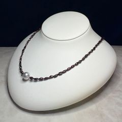 美品 本真珠 ネックレス あこや真珠 SILVER刻印 あこやパール - メルカリ