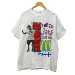 CACTUS JACK × McDonald's カクタスジャック マクドナルド JACK SMILE T-SHIRT サイズL Tシャツ ホワイト Travis Scott トラヴィス・スコット