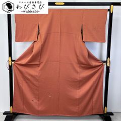 紬着物 抽象枝葉模様 モノトーン しつけ糸 K-5878 紬着物 抽象枝葉模様 モノトーン しつけ糸 K-5878 - メルカリ