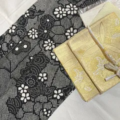 総絞り　振袖　成人式　フルセット　正絹　黒地