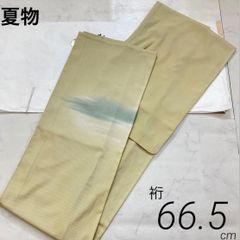 厳選◇夏物夏着物◇上質な生紬◇正絹◇居敷当て付き◇広襟◇裄長◇裄 