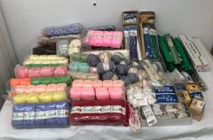 大量】手芸用品 まとめ売り 糸 ファスナー 装飾テープ スパンコール