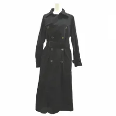 ナノユニバース nano universe トレンチコート M 黒 ブラック ダブルブレスト ベルト付き 長袖 /NP ■ECE004