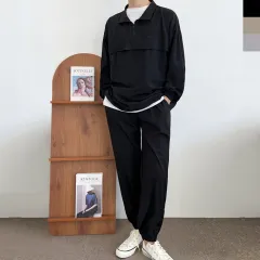新品 メンズ ハーフジップ + ジョガーパンツ 上下 セット 2 COLOR