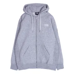 THE NORTH FACE ノースフェイス NT62349 Square Logo Full Zip スクエアロゴ フルジップ パーカー グレー系 M【美品】【中古】