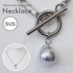 COCO MILLE 本真珠 リアルパール ネックレス シルバー金具 7.3mm 