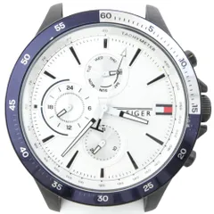 TOMMY HILFIGER トミーヒルフィガー 1791723 BANK バンク ラバーバンド クォーツ ブラック系 ホワイト系【中古】のサムネイル