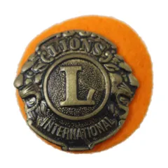 LIONS CLUB ライオンズクラブ ピンバッジ 紋章  30.6×30(mm) NT Bランク
