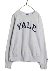 【お得なクーポン配布中!】 00s チャンピオン リバースウィーブ YALE 両面 カレッジ プリント スウェット メンズ XXL / 古着 オールド トレーナー 裏起毛 大きいサイズ