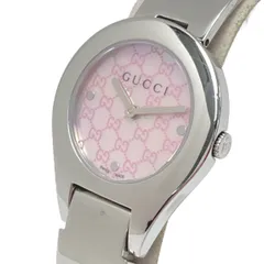 GUCCI グッチ バングルウォッチ GG 6700L ピンクシェル クォーツ レディース 腕時計 箱・取説有のサムネイル