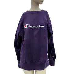 186004 現状品 Champion チャンピオン 90s Reverse Weave トレーナー L パープル