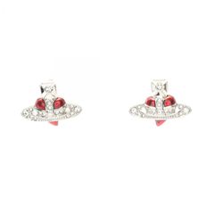 新品☆《Vivienne Westwood》ハート型ピアス 箱・ポーチ付き - メルカリ