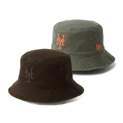 [即納]NEWERA ニューエラ バケット01 リバーシブル MLB Bucket Hat ニューヨーク・メッツ バーントウッド/ニューオリーブ メンズ 男性 レディース 女性 帽子 HAT ハット CAP キャップ  送料無料 NEW ERA 国内正規品 正