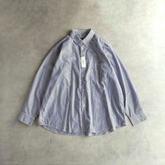 ほぼ未使用】HARVESTY ハーベスティ 長袖 ロング シャツ バンドカラー 
