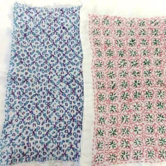 【ハンドメイド】刺し子 ふきん 2枚セットのサムネイル
