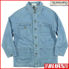 BURBERRYS バーバリーズ カバーオール S ノバチェック デニムジャケット 古着 メンズ カバーオール_サイズS一覧←SEULB屋着古← TY4452