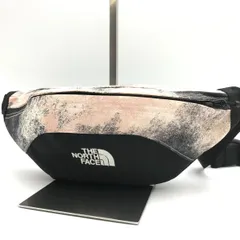 美品　THE NORTH FACE　ザ・ノースフェイス　ウエストポーチ　ナイロン　ブラック×ライトピンク系　5313