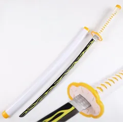 鬼滅の刃 日輪刀 我妻善逸 コスプレ道具 モチーフ武器 cospaly 装備品 剣 道具 コスプレ用 学園祭 撮影 誕生日プレゼント102cm