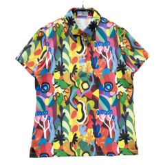 【2026W杯イヤー応援！】NIKE ブラジルカラー 総柄シャツ XL 2026W杯イヤー応援NIKE ブラジルカラー 総柄シャツ サイズ L ナイキ