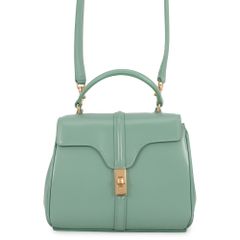 美品】 セリーヌ ゼーズ16 ミニハンドバッグ ゴールド金具 ピンク