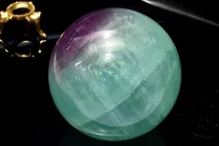 【１点物】希少◇大玉 フェザーインフローライト　53mm　丸玉(台座付き) スフィア パワーストーン 天然石 _CG7543【宅急便】