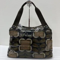 2115　orla kiely　オーラカイリー　オーラ・カイリー　トートバッグ　ハンドバッグ　ブラウン　コーティング　PVC　レディース　シンプル　カジュアル　きれいめのサムネイル