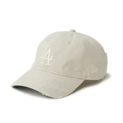 [即納]NEWERA ニューエラ 9TWENTY MLB Visor Logo バイザーロゴ ダメージ ロサンゼルス・ドジャース ストーン　CAP 調節可能 メンズ　プレゼント ギフト 贈り物