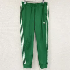 adidas　アディダス　スウェットパンツ　パフォーマンスロゴ　刺繍ロゴ　緑　グリーン　Mサイズ　古着