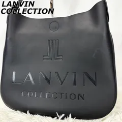【未使用級/ビッグロゴ】ランバン コレクション LANVIN COLLECTION ショルダーバッグ ワンショルダー A4サイズ対応 内袋取り外し可能 肩かけ 手持ち 手提げ レザー シボ革のサムネイル