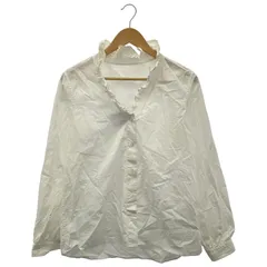 SLOBE IENA (スローブイエナ) Vネックスタンドフリルブラウス 23051912306030 ホワイト FREE